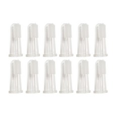 兔子狗狗矽膠手指牙刷 2.2*5.4cm, 單色, 12個