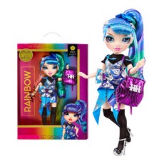 Rainbow High青少年High Doll Holy Devious, 藍色