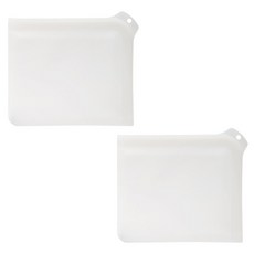 Easy sili 矽膠多用途三明治密封夾鏈袋, 白色, 2個