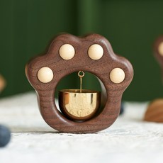 수다쿠 고양이 도어벨 우드자석, 혼합색상