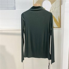 안다로미 여성용 그랑블루 목폴라 긴팔티