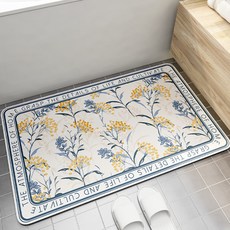 Witherhome 童話花園吸水地墊, 藍色, 1個