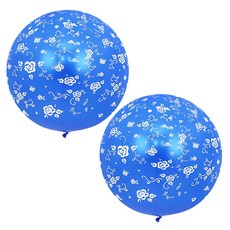 Sempertex 5號花朵大型氣球 90cm, 珍珠藍, 2個