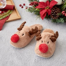 Modern House 馴鹿魯道夫拖鞋, 1組, 棕色