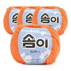 SOM-i混紡棉質布條編織線 65g, 512號, 4球