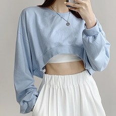 PEONIST 短版長袖大學T恤