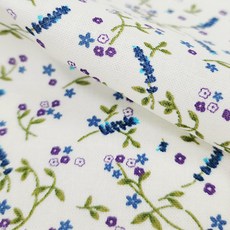 르우홈 대폭 20수 면 패브릭 원단, 나의라벤더 내츄럴블루, 1개