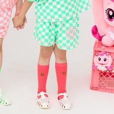 emotioncastle Premiere Farm 女童款 奇妙萌可 格紋 毛圈布 短褲
