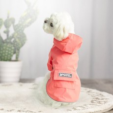 Bootoopet 狗狗連帽雨衣, 粉紅色, 1個