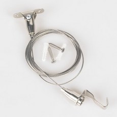 鋼絲畫框掛鉤 + 固定用螺絲釘, 單一顏色, 6套