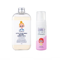 Little Glam Girls 泡泡沐浴粉+泡沫潔面乳, 1組