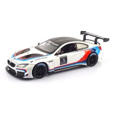 Replicas 1:24 車門可開 LED BMW M6 GT3 壓鑄模型 MSZ110549WH, 白色