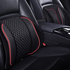 URBAN CAR 車用網狀腰靠背墊, 2個, 黑色