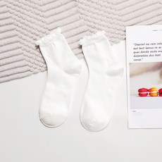 孕婦四季棉質舒適襪 白色, 5雙