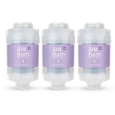 Dewbell Arobath維他命除氯蓮蓬頭濾芯, 3個, 薰衣草香