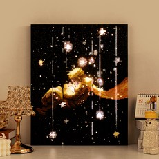 ARTJOY DIY LED 畫布款鑽石畫 40 x 50 cm, 1個, 小王子