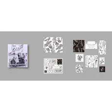 메이징초이스 다꾸 빈티지 다이어리 꾸미기 스티커 E타입, 1세트, E4 그레이