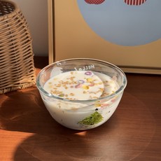 Daparang 冬日你好雪人麥片優格甜點碗 500ml HJ0919, 雪人, 1個