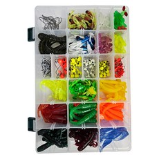 실버캐스트 소프트베이트 믹스 306p 루어웜 세트 WHS050-301, 1세트