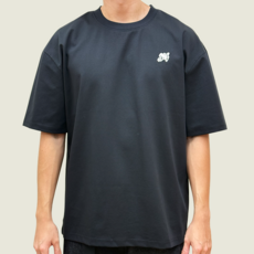 SWAG 絲光棉短袖T恤, 黑色