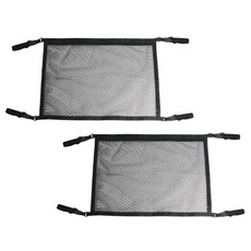 C99 室內車頂架 車用天花板網袋, 2個, 黑色
