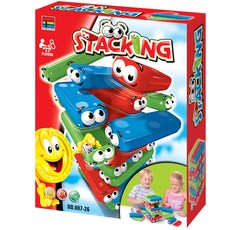 SkySunstar 積木堆疊抽取塔遊戲 kingso00726, 藍色燈, 1個