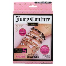 make it real Mini Juicy Couture 黑色和粉色 DIY 手鍊, 混色