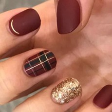 마켓감성 오텀 컬렉션 네일 팁, 4개, type16