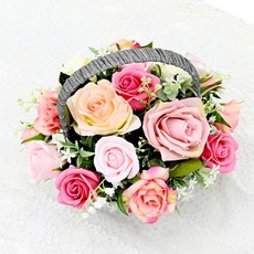 Garden in the City 人造甜心花籃, 粉色的