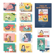 Monolike Fall in New-tro Ver2 明信片組, 24款, 1套