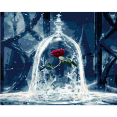 Momofix Painting DIY畫作組 40*50cm, 野獸玫瑰, 1個