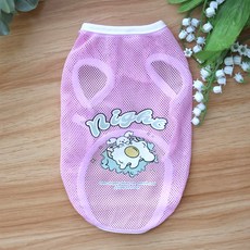 REDPUPPY 寵物Hello網眼涼感背心, 1個, 粉紅色