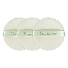 Darkness 高級圓形植絨粉撲, 3個, 單一顏色