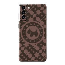 아가타 레더 프로텍티브 휴대폰 케이스 AGATHA-06, 1개