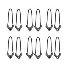 WANDRD 드 WORRYLESS 잠금 지퍼 풀러 6세트, 블랙