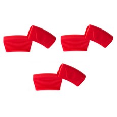 AGNO 防滑矽膠鍋把, 6個, 紅色