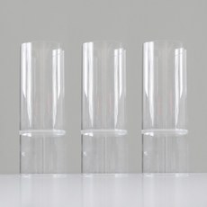 Two Place 燭台玻璃花瓶 3入, 單一顏色