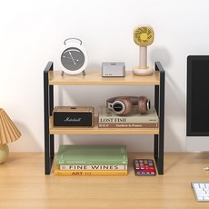 SOHEIM 書桌整理架, 黑色, 2層