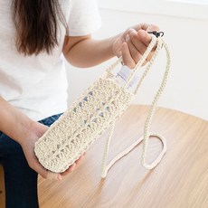 Knit Love 瓶套編織DIY套組, 1套, 1802 奶油色(織線)