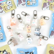 PINKFOOT Floki Animal 鑰匙圈 第1彈 60入, 隨機出貨, 1個
