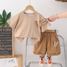 베베니즈 아동용 러브토끼 캐쥬얼 반팔 반바지 세트