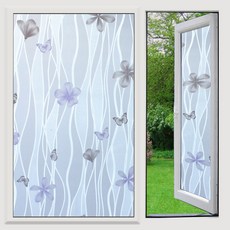 언헤브 다용도 유리창 필름 시트지, 12버터플라이, 45 x 200 cm