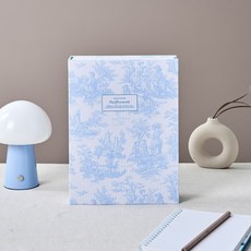 Raffineret 布藝仿真書, 藍色法式印花