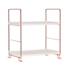 BK LINE 多用途雙層置物架, 玫瑰金