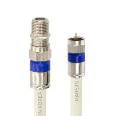 Soltop 韓國製 高級型 RF天線 白色 延長 TV同軸 手工製作線纜 50M, SOLTOP-1131