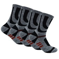 LeBlanc 運動攀岩中足襪 4 雙套組 HP459, 黑色