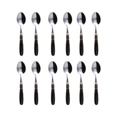 DOMUS&DESIGN 法國甜點湯匙 B725, 棕色珍珠, 12個