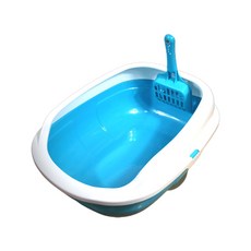 貓平馬桶+沙鏟套組YT_RA1669, 藍色