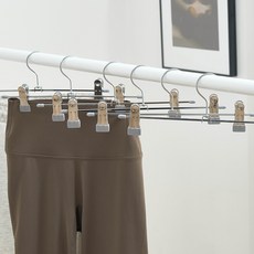 Becozy 多層塗層防滑夾式褲架, 灰色, 40個