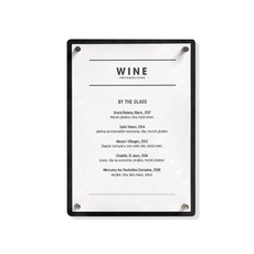 Clip Board Project黃銅別針溫柔黑色POP板, 1個